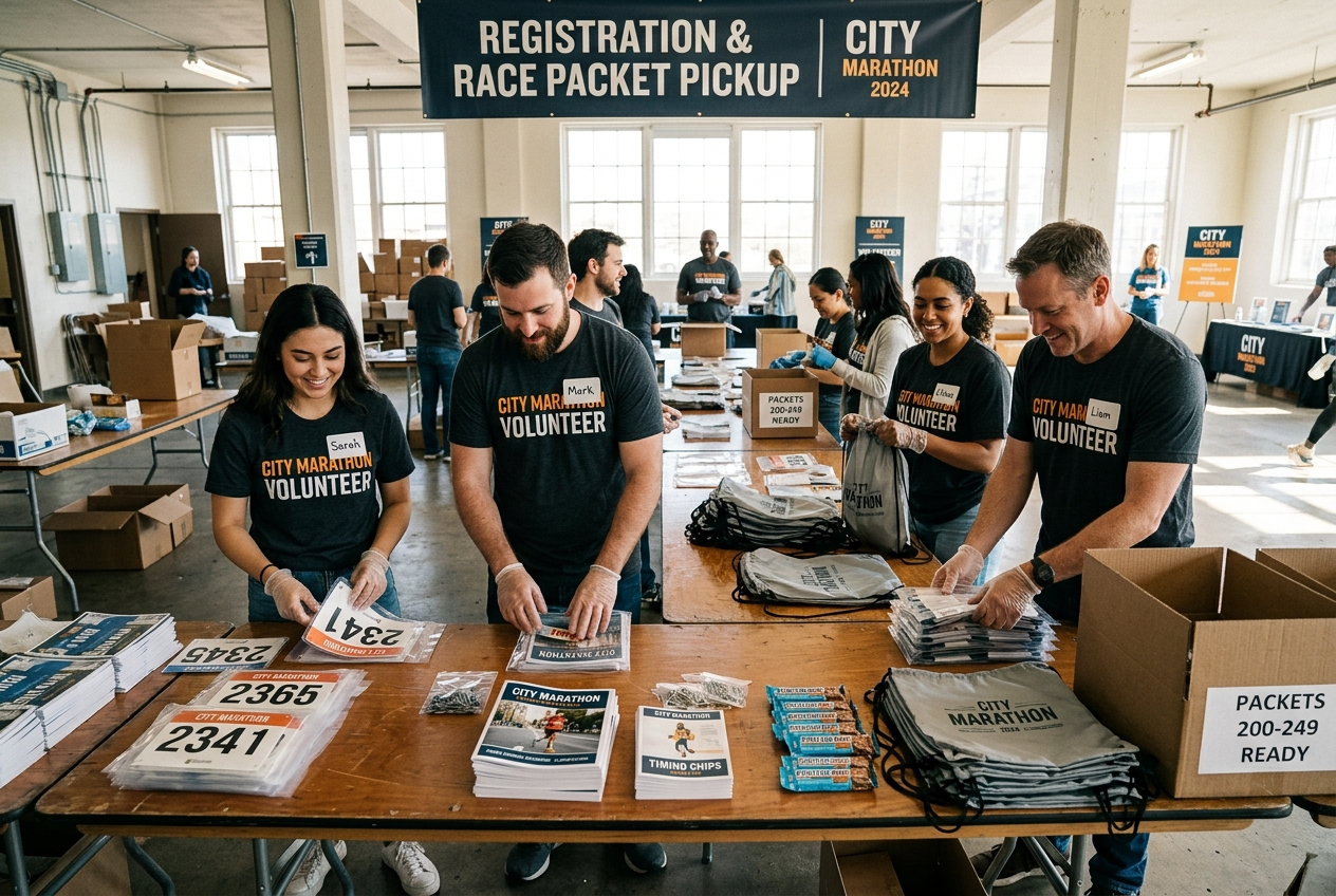 2012 - Volunteers - Pre-event Prep
